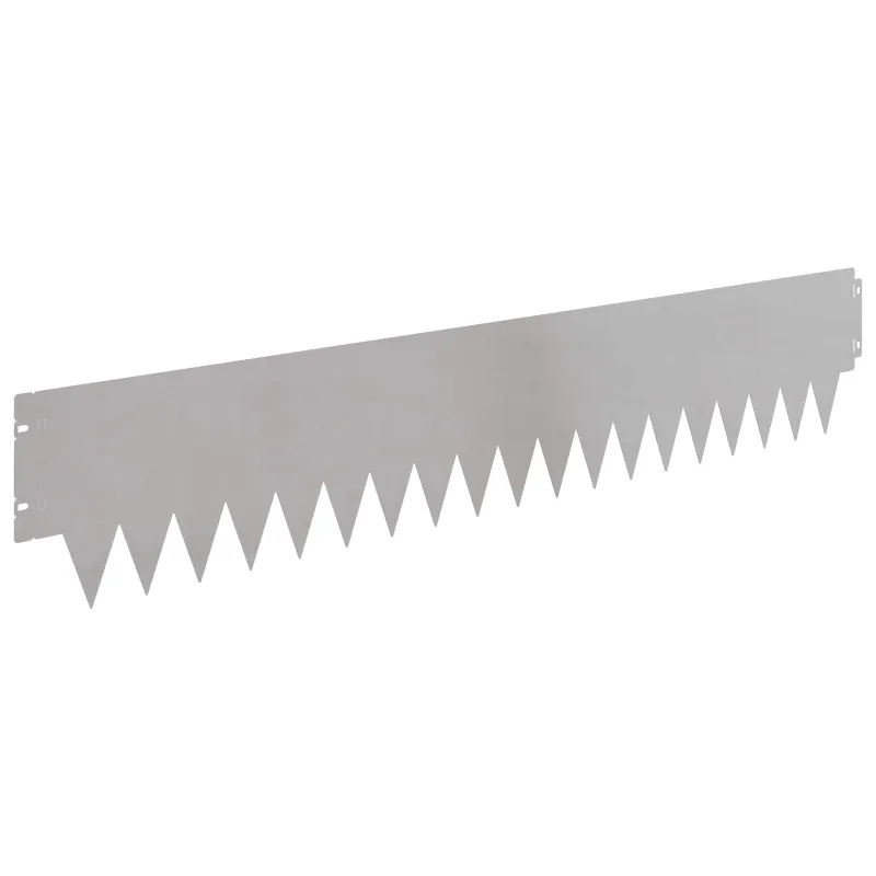 Vejo kraštas 20 pcs 103 x 20 cm metalas Sidabrinė