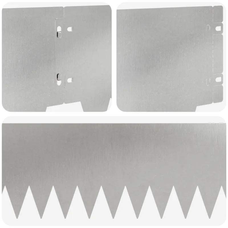 Vejo kraštas 20 pcs 103 x 20 cm metalas Sidabrinė