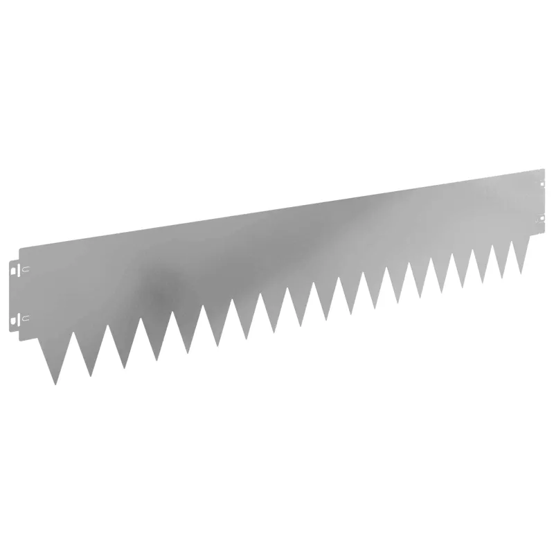 Vejo kraštas 10 pcs 103 x 20 cm metalas Sidabrinė