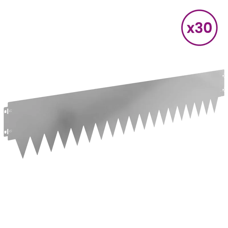 Vejo kraštas 30 pcs 103 x 20 cm metalas Sidabrinė