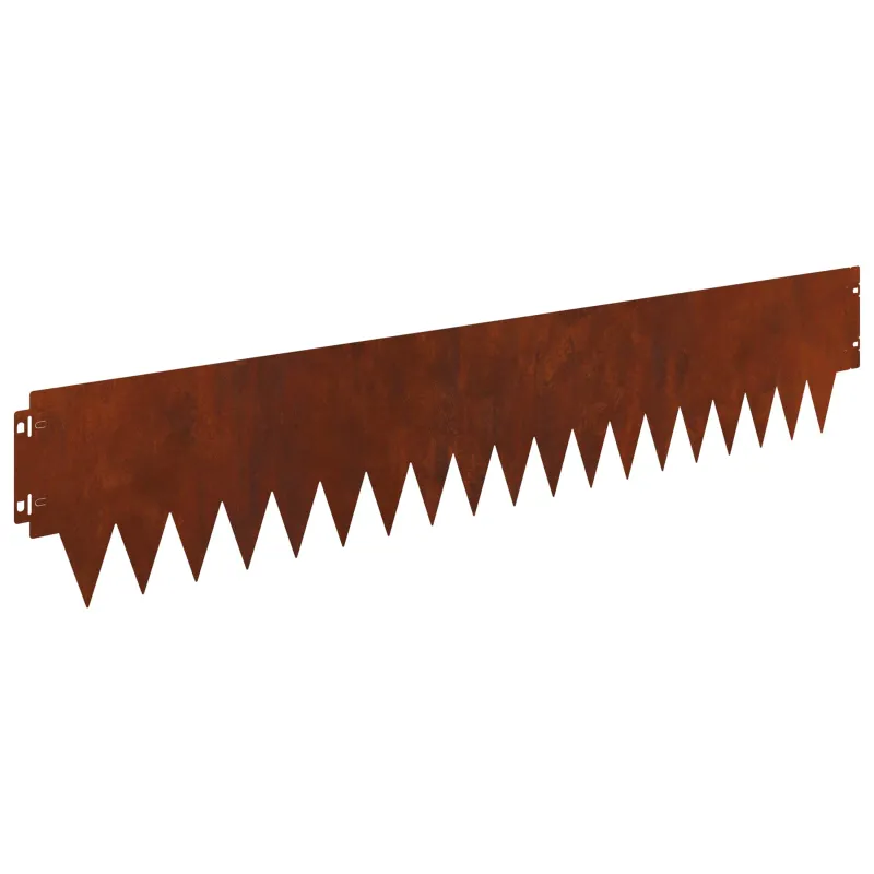 Vejo kraštas 20 pcs 103 x 20 cm metalas Rūdijanti