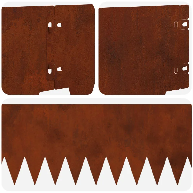Vejo kraštas 30 pcs 103 x 20 cm metalas Rūdijanti