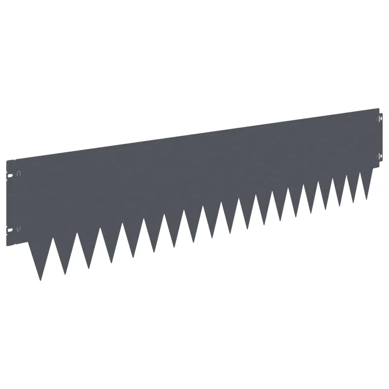 Vejo kraštas 20 pcs 103 x 25 cm metalas Antracito