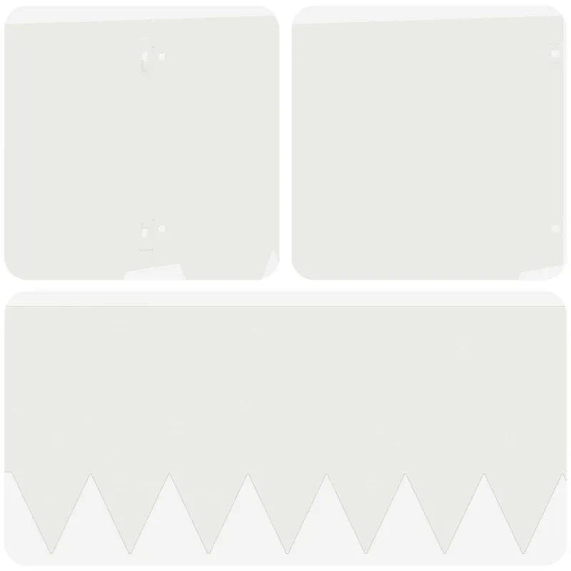 Vejo kraštas 10 pcs 103 x 30 cm metalas Balta