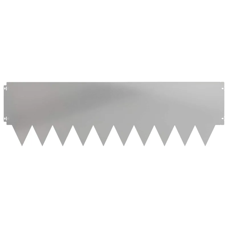 Vejo kraštas 10 pcs 103 x 30 cm metalas Sidabrinė