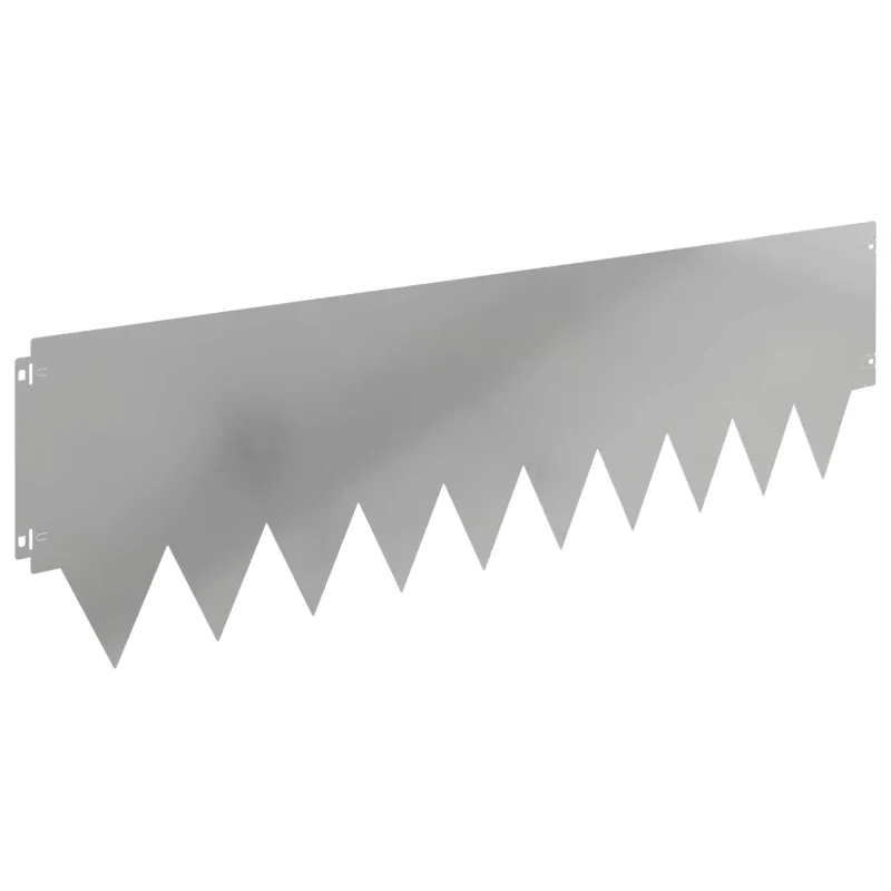 Vejo kraštas 20 pcs 103 x 30 cm metalas Sidabrinė