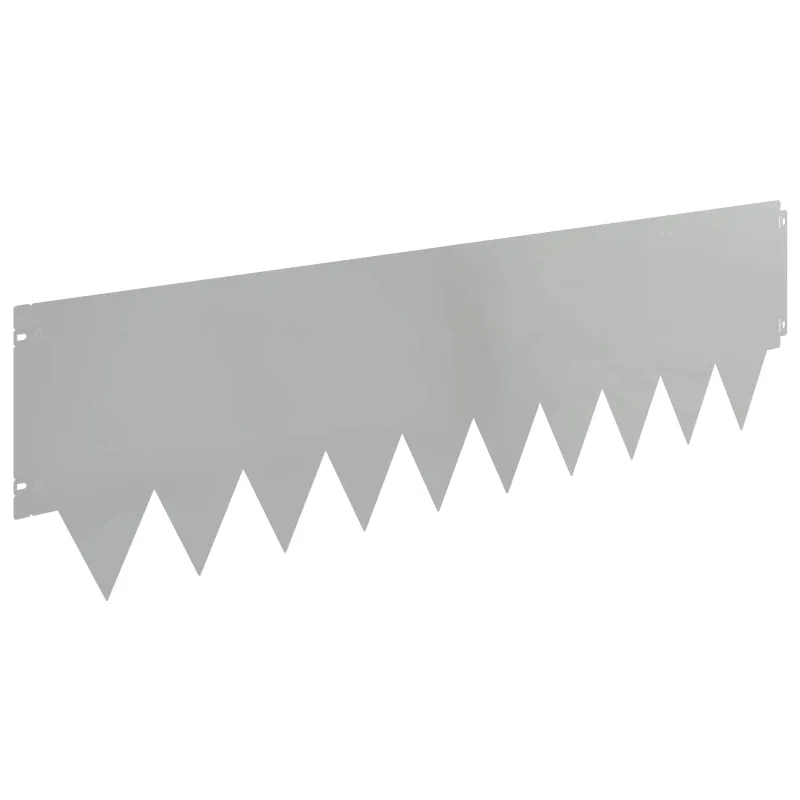 Vejo kraštas 20 pcs 103 x 30 cm metalas Sidabrinė