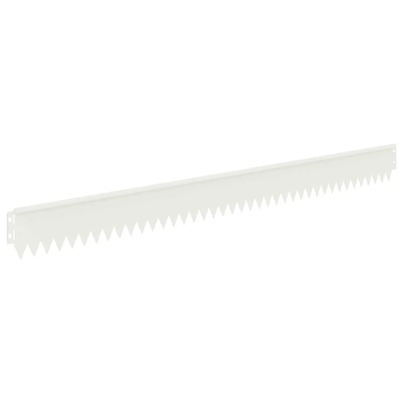Vejo kraštas 20 pcs 103 x 10 cm Plienas Balta