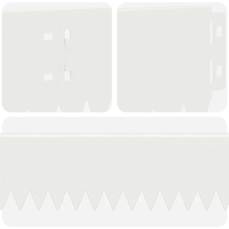 Vejo kraštas 50 pcs 103 x 10 cm Plienas Balta