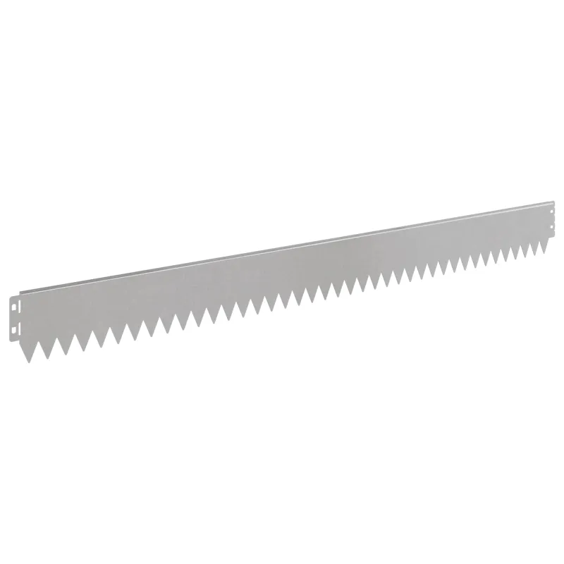 Vejo kraštas 50 pcs 103 x 10 cm Plienas Sidabrinė