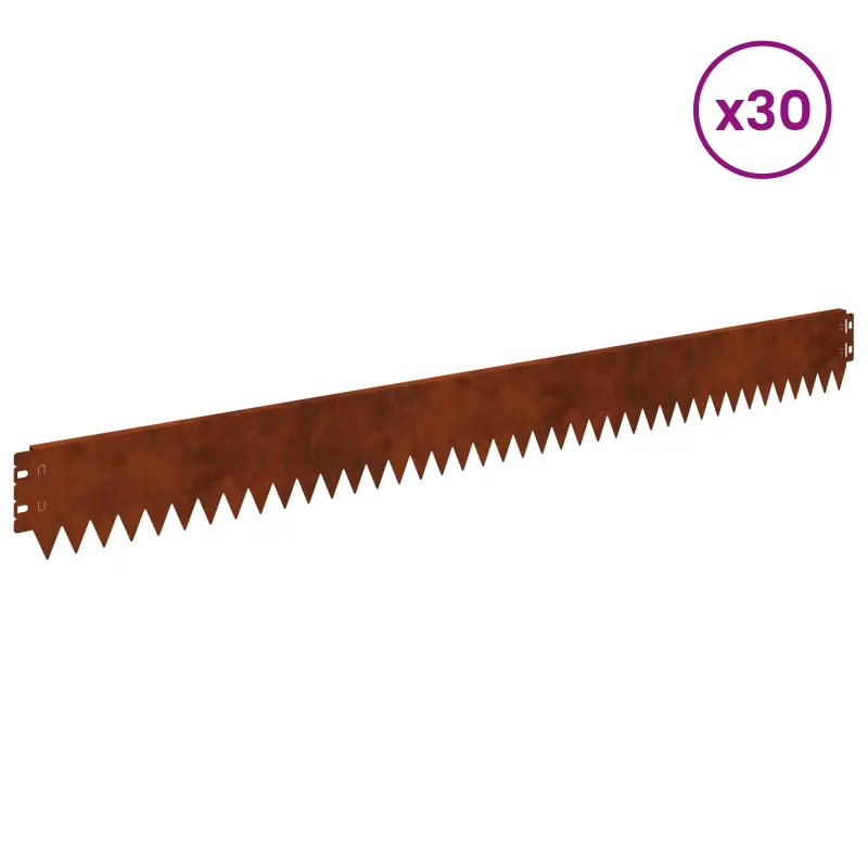 Vejo kraštas 30 pcs 103 x 10 cm Plienas Rūdijanti