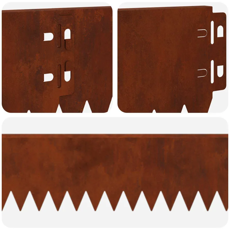 Vejo kraštas 30 pcs 103 x 10 cm Plienas Rūdijanti