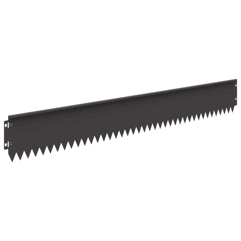 Vejo kraštas 10 pcs 103 x 15 cm Plienas Juoda