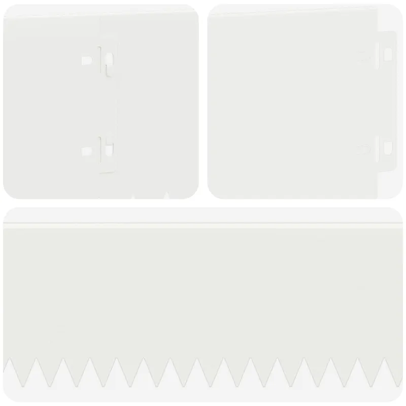 Vejo kraštas 30 pcs 103 x 15 cm Plienas Balta