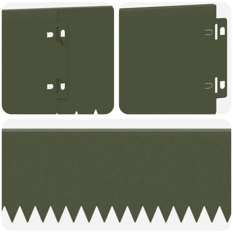 Vejo kraštas 20 pcs 103 x 15 cm Plienas Alyvuogių žalia
