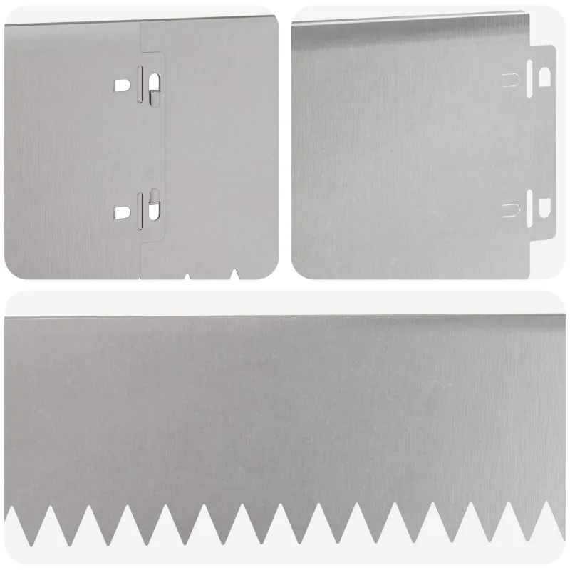 Vejo kraštas 20 pcs 103 x 15 cm Plienas Sidabrinė