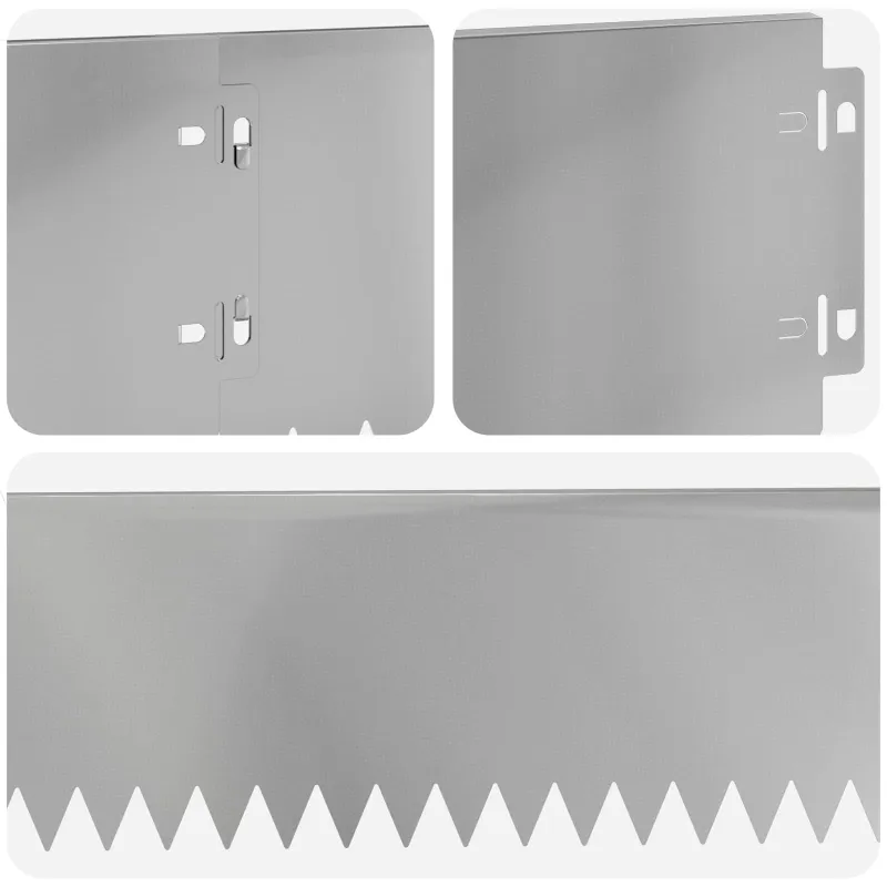 Vejo kraštas 30 pcs 103 x 15 cm Plienas Sidabrinė