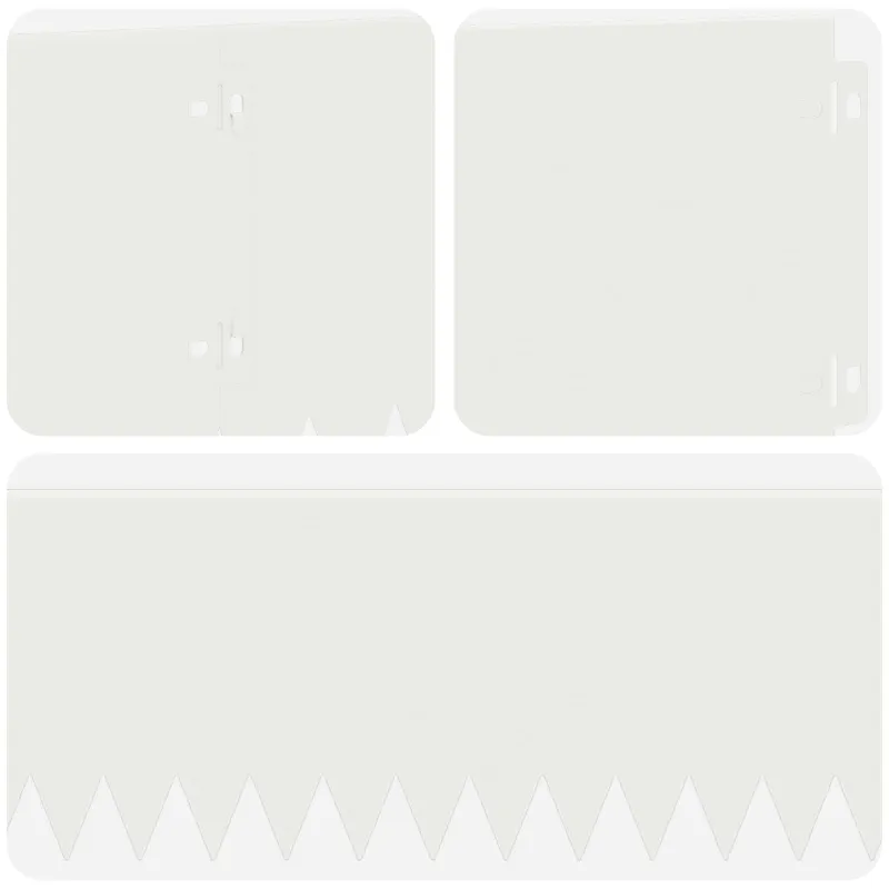 Vejo kraštas 30 pcs 103 x 20 cm Plienas Balta