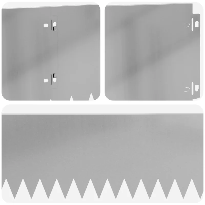 Vejo kraštas 20 pcs 103 x 20 cm Plienas Sidabrinė