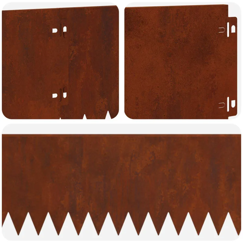Vejo kraštas 10 pcs 103 x 20 cm Plienas Rūdijanti