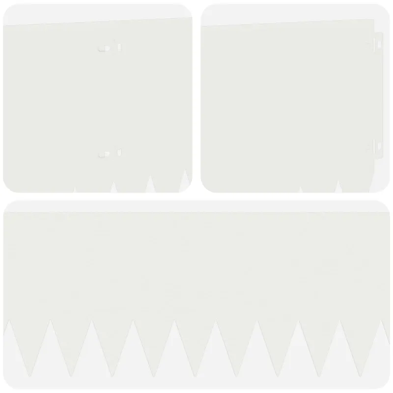 Vejo kraštas 10 pcs 103 x 25 cm Plienas Balta