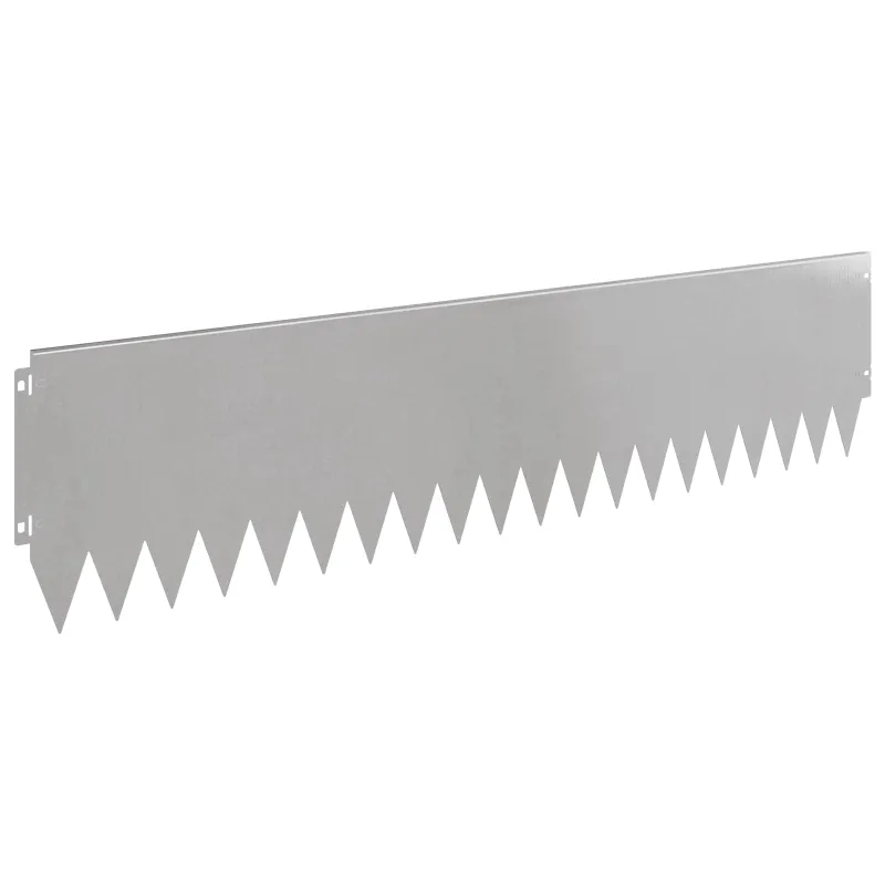Vejo kraštas 10 pcs 103 x 25 cm Plienas Sidabrinė