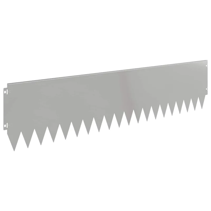 Vejo kraštas 20 pcs 103 x 25 cm Plienas Sidabrinė