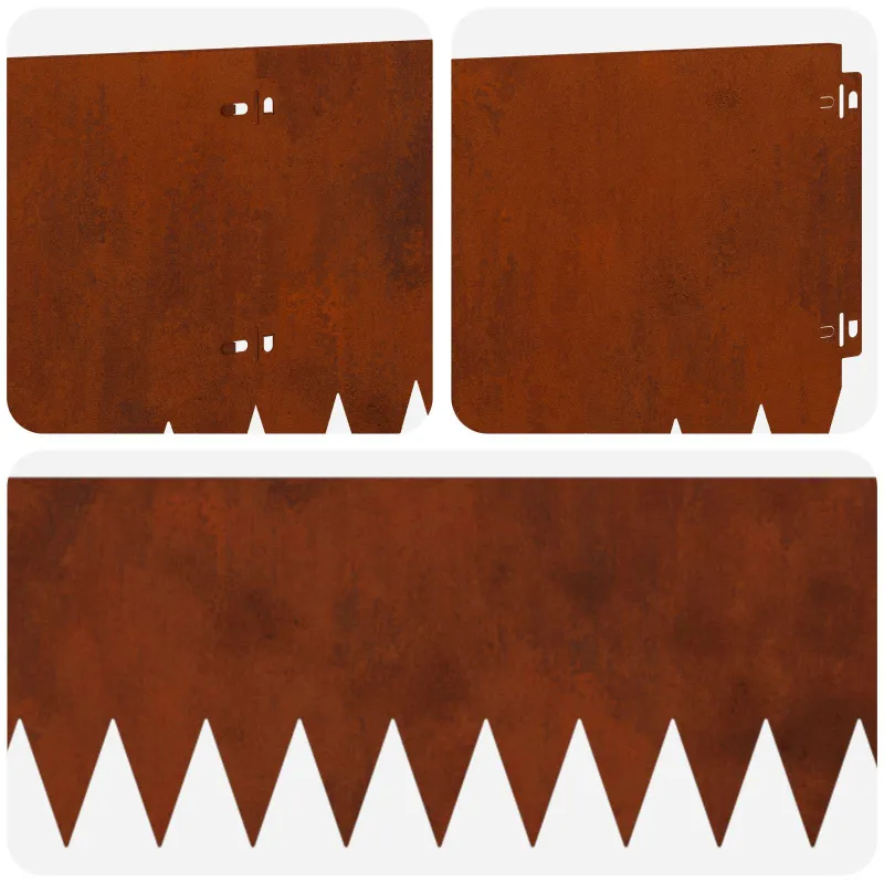Vejo kraštas 20 pcs 103 x 25 cm Plienas Rūdijanti