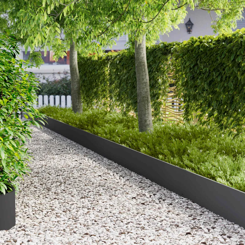 Vejo kraštas 20 pcs 103 x 30 cm Plienas Juoda