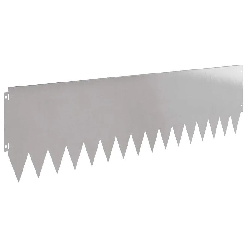 Vejo kraštas 10 pcs 103 x 30 cm Plienas Sidabrinė