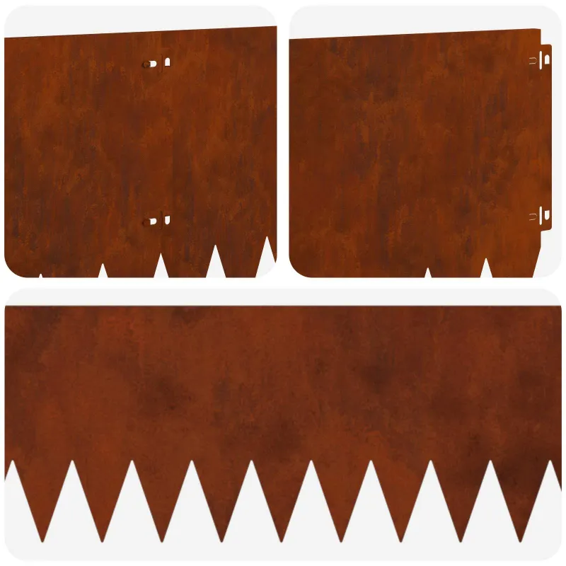 Vejo kraštas 10 pcs 103 x 30 cm Plienas Rūdijanti