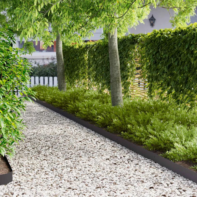 Vejo kraštas 30 pcs 103 x 10 cm Plienas Juoda
