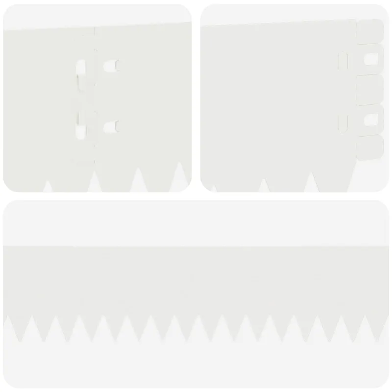Vejo kraštas 30 pcs 103 x 10 cm Plienas Balta