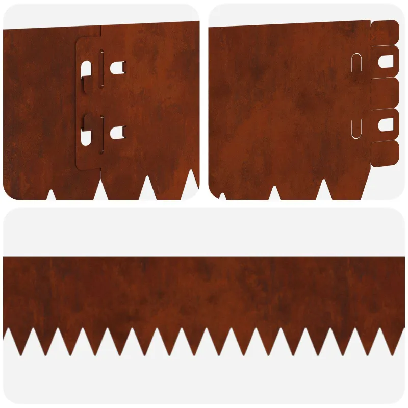 Vejo kraštas 10 pcs 103 x 10 cm Plienas Rūdijanti