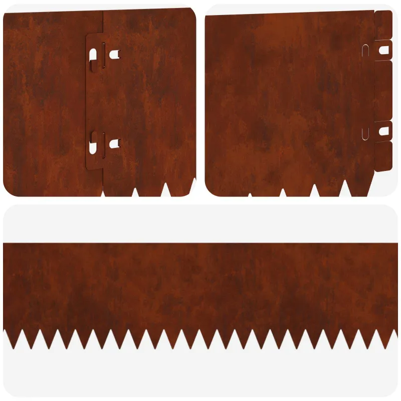 Vejo kraštas 20 pcs 103 x 15 cm Plienas Rūdijanti