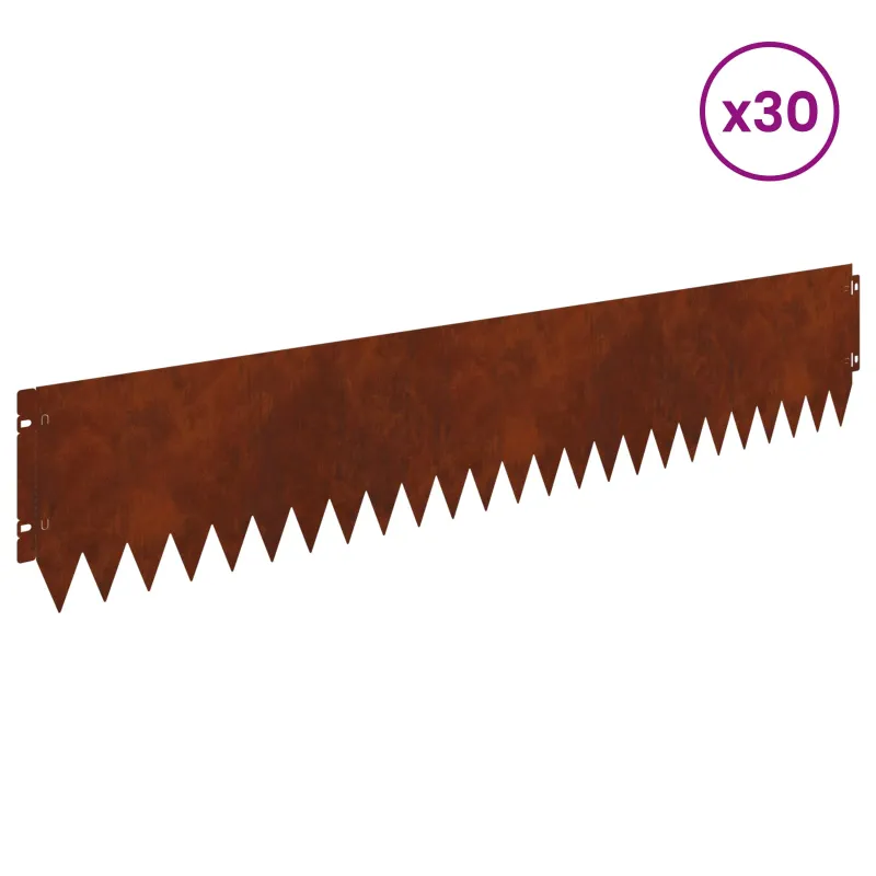 Vejo kraštas 30 pcs 103 x 20 cm Plienas Rūdijanti