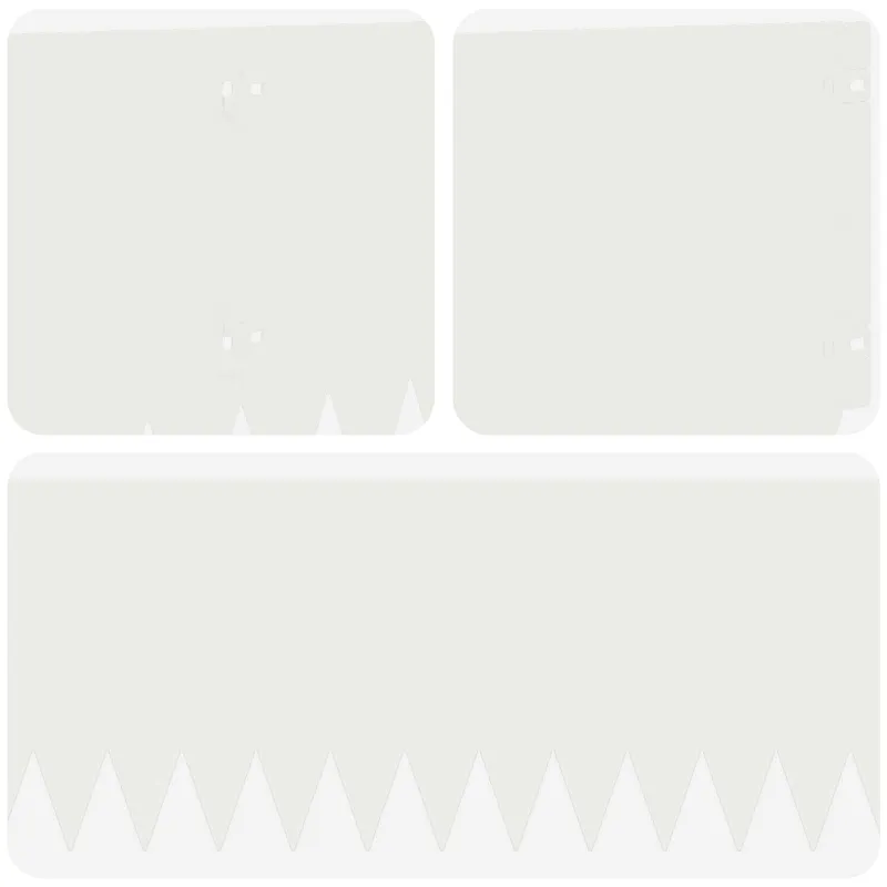 Vejo kraštas 10 pcs 103 x 25 cm Plienas Balta