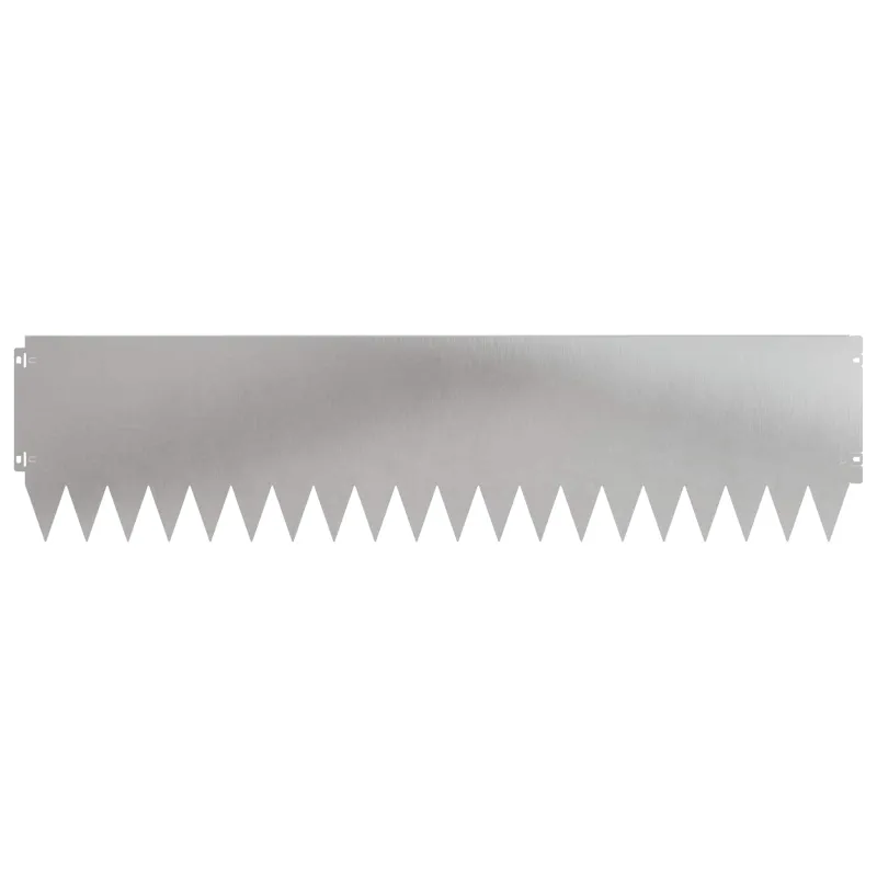 Vejo kraštas 20 pcs 103 x 25 cm Plienas Sidabrinė