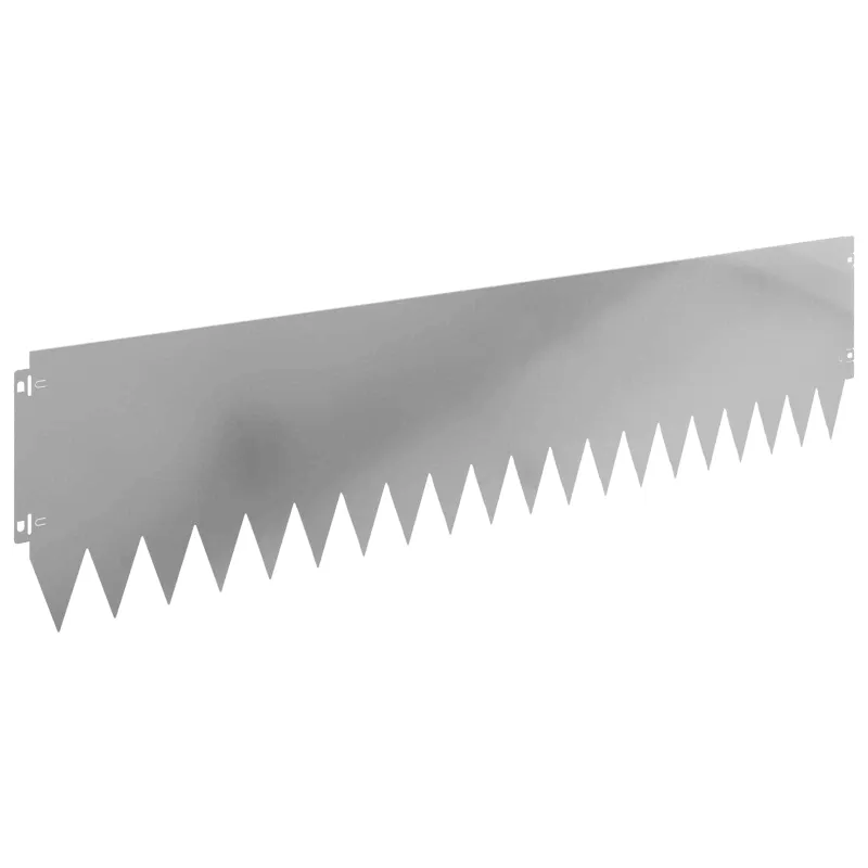 Vejo kraštas 20 pcs 103 x 25 cm Plienas Sidabrinė