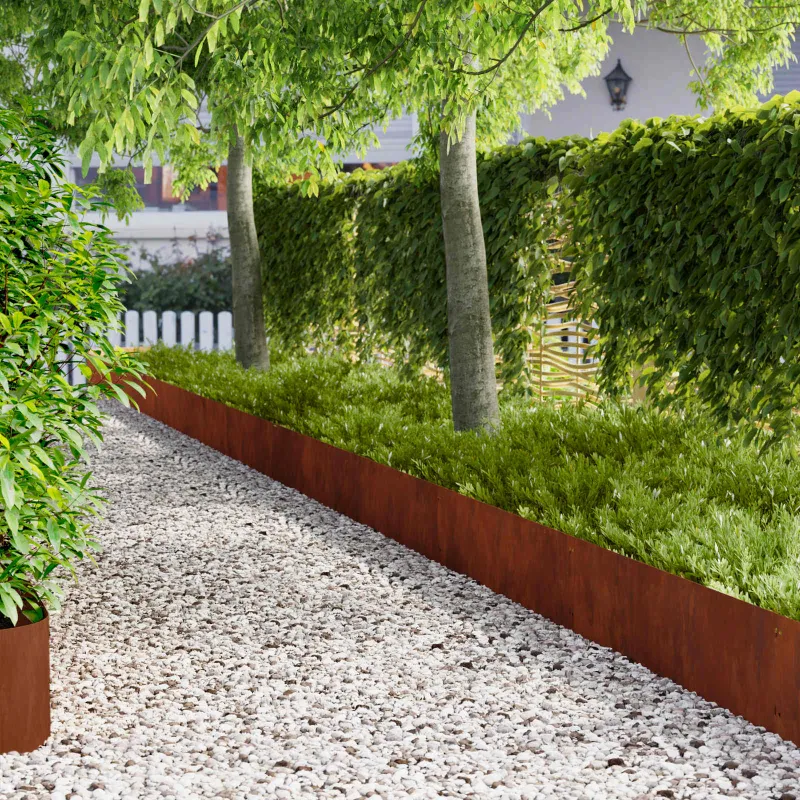 Vejo kraštas 20 pcs 103 x 30 cm Plienas Rūdijanti
