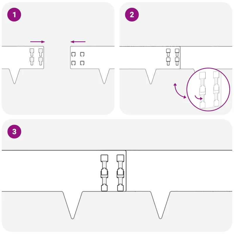 Vejo kraštas 50 pcs 100 x 15 cm Plienas Juoda