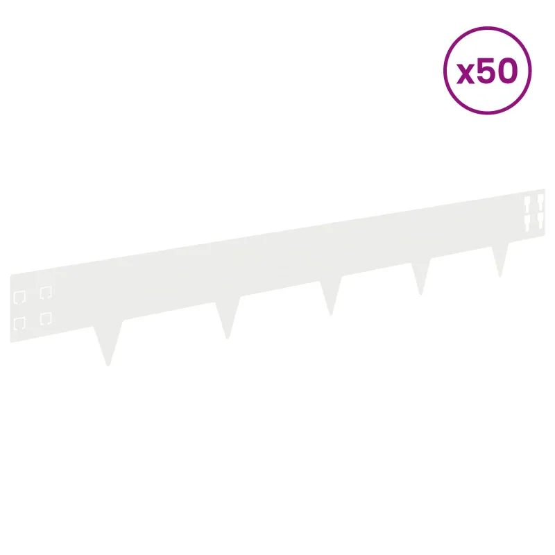 Vejo kraštas 50 pcs 100 x 15 cm Plienas Balta
