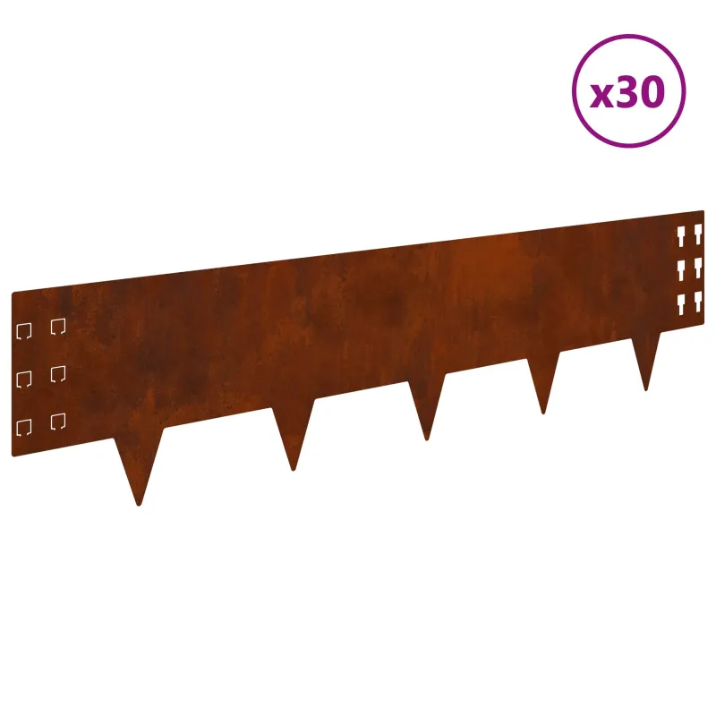 Vejo kraštas 30 pcs 100 x 25 cm Plienas Rūdijanti