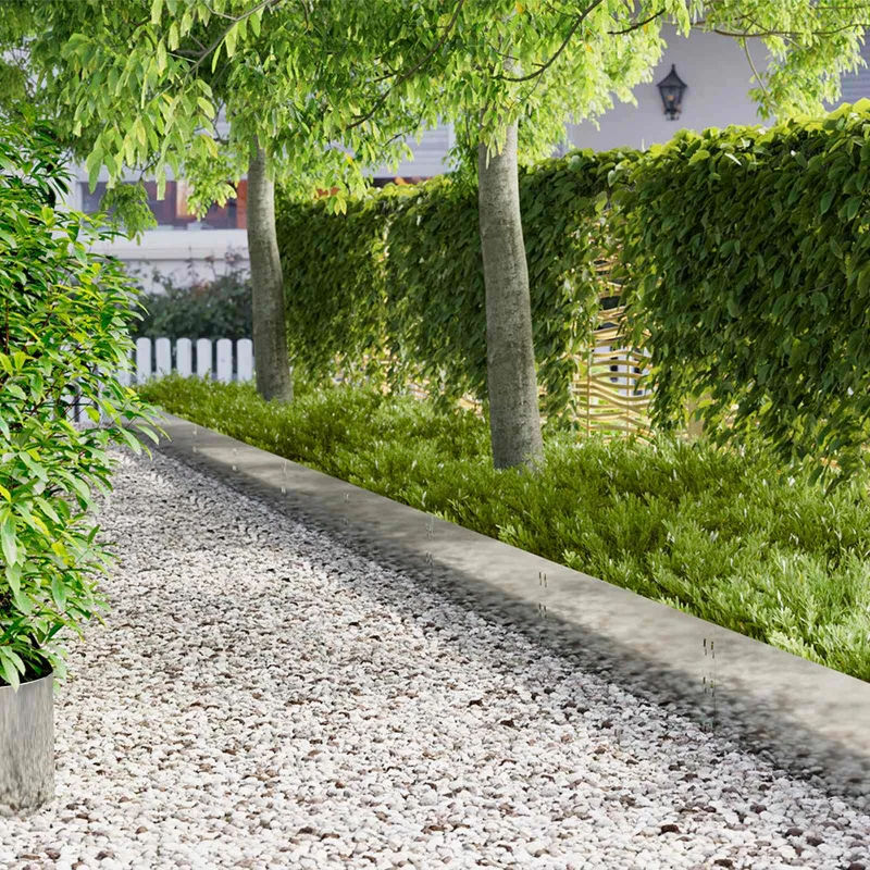 Vejo kraštas 20 pcs 100 x 30 cm Plienas Sidabrinė