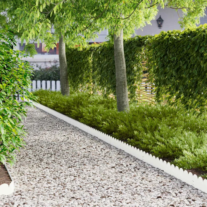 Vejo kraštas 30 pcs 103 x 15 cm Plienas Balta