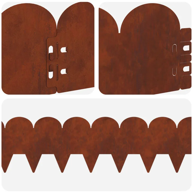 Vejo kraštas 20 pcs 103 x 15 cm Plienas Rūdijanti