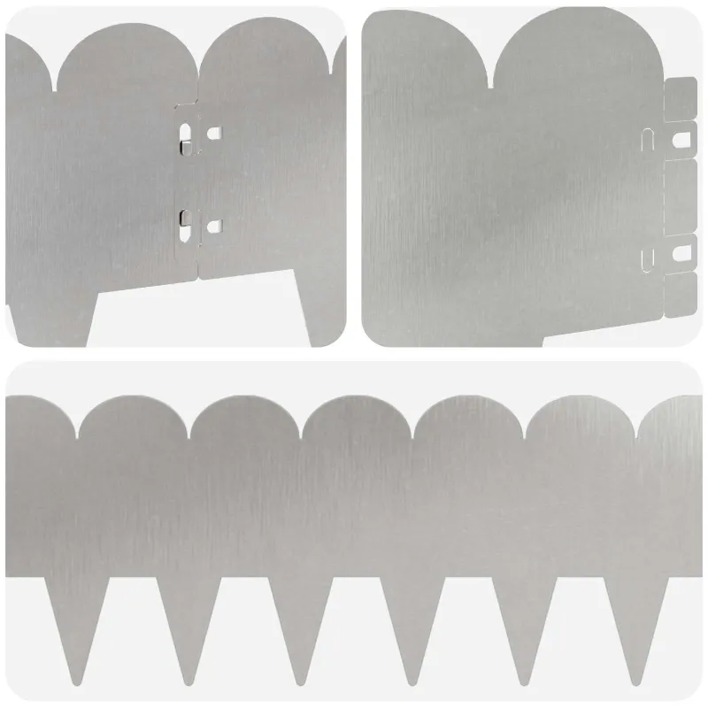 Vejo kraštas 10 pcs 103 x 20 cm Plienas Sidabrinė