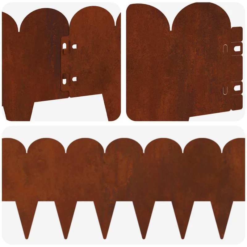 Vejo kraštas 20 pcs 103 x 20 cm Plienas Rūdijanti