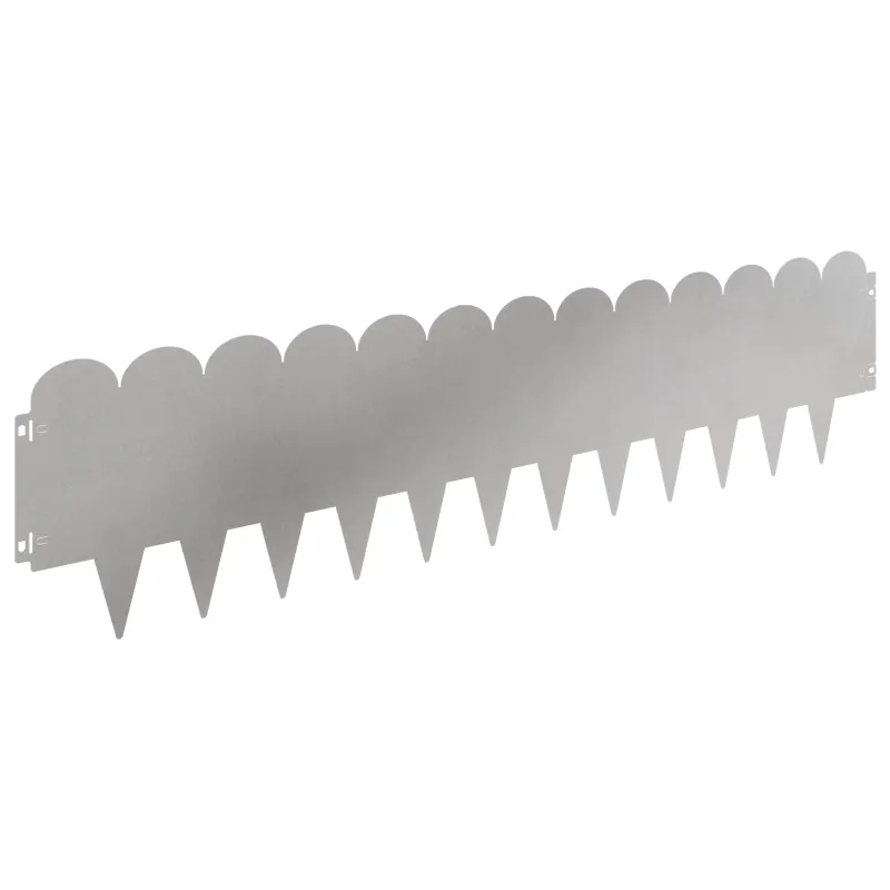 Vejo kraštas 30 pcs 103 x 25 cm Plienas Sidabrinė
