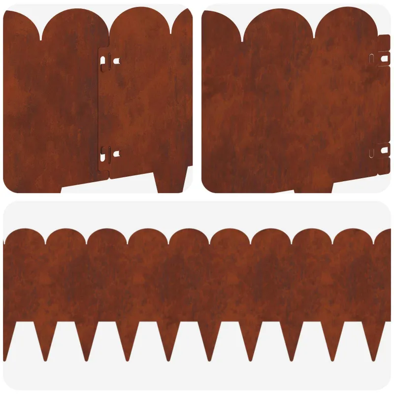 Vejo kraštas 30 pcs 103 x 25 cm Plienas Rūdijanti